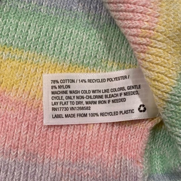 Wild fable pastel rainbow sweater halter dress - Picture 4 of 5